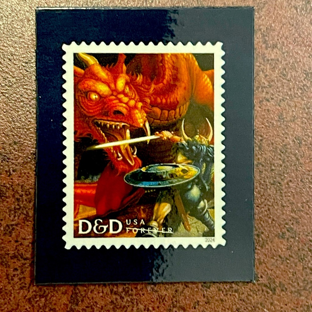 SUPER RARE dungeons and dragons postal magnet